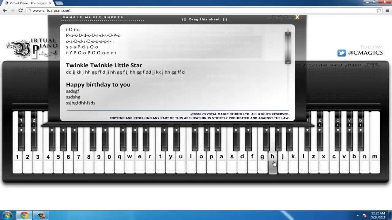 How to record piano to computer screen